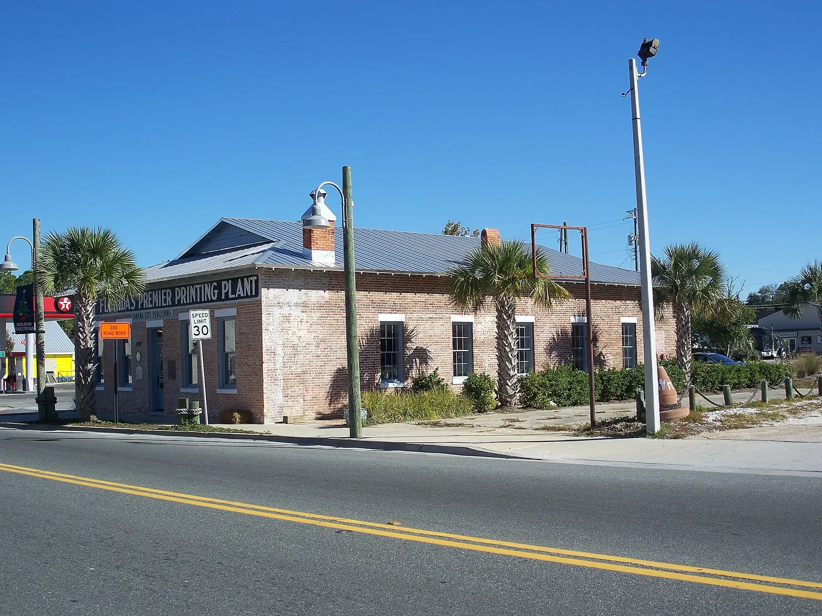The Panama City Publishing Company building in St. Andrews, now a museum and visitor center.