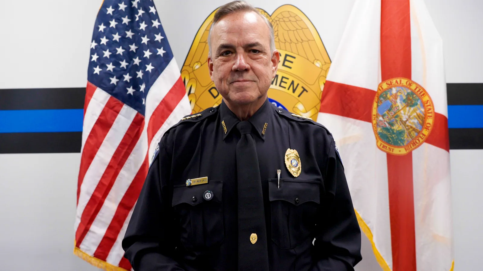 Panama City Police Chief Mark Smith at the Panama City Police Department.