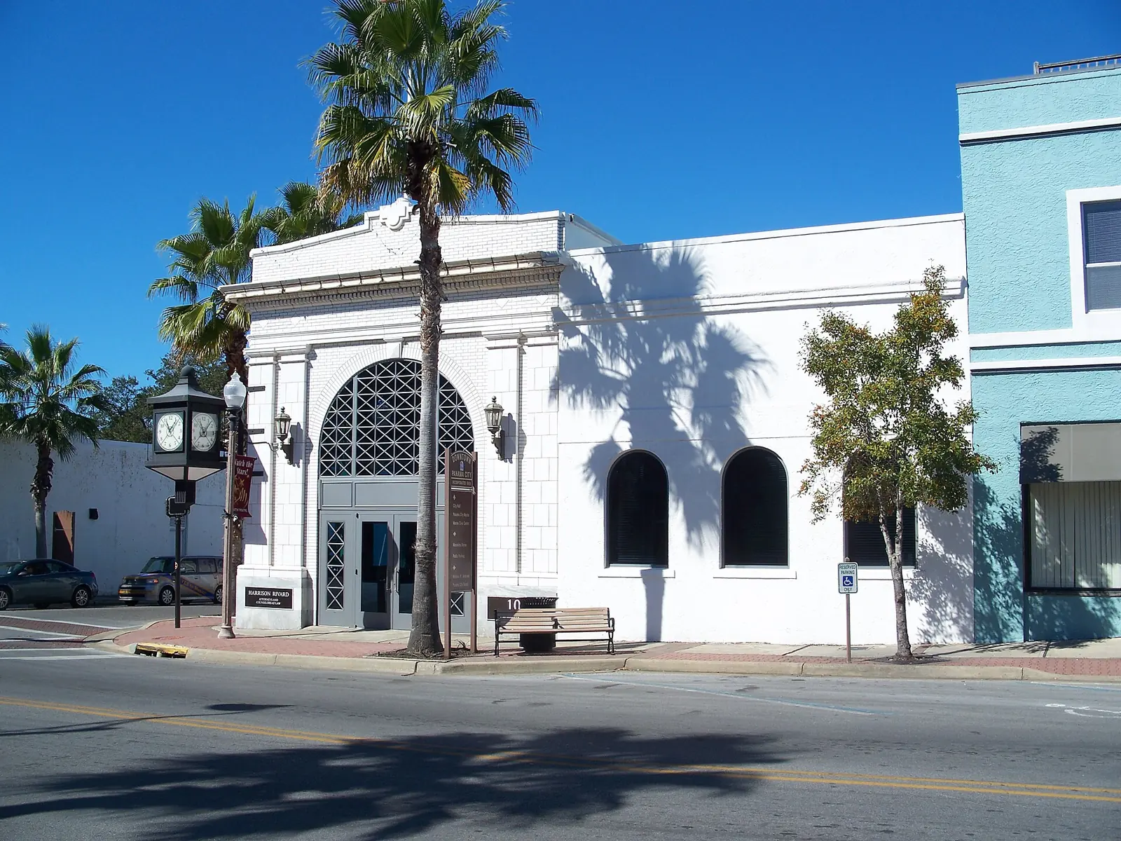 The old First National Bank building in downtown Panama City.